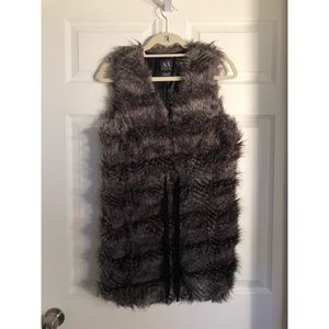 Armani Exchange Faux Fur Vest